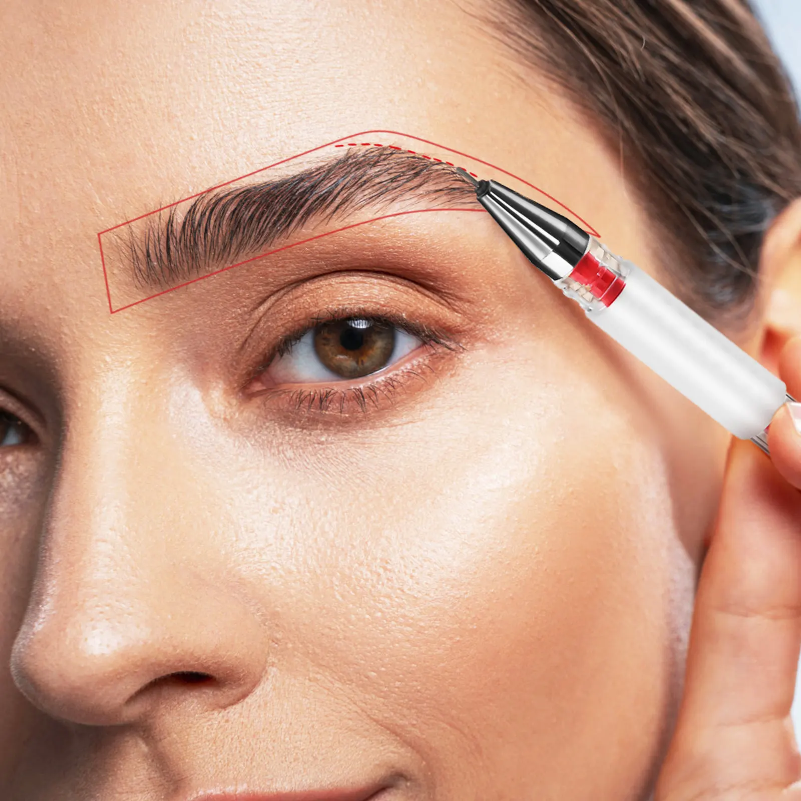 4Pcs Eyebrow Mapping Pen Professional Skin Marker Tool for Brow Shaping Tattoo Positioning