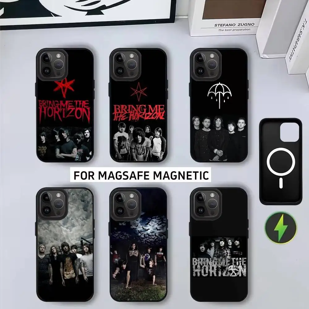 

BMTH5 Bring Me The H-Horizons Phone Case For iPhone17,16,15,14,13,12,11 Plus,Pro Max Magnetic For Magsafe Wireless Charging