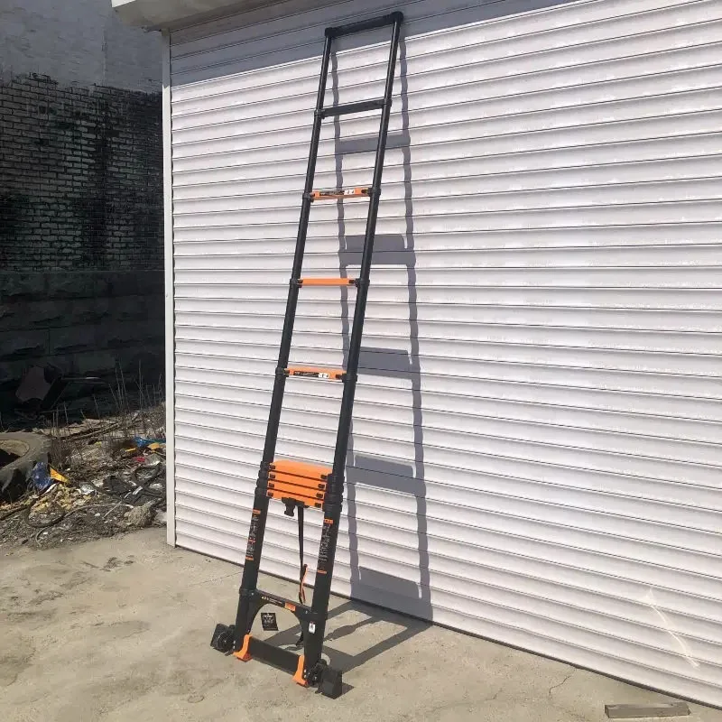 Folding Aluminum Ladders Home Thickened Telescopic Step Ladders with Hook Kitchen Furniture Indoor Engineering Folding Ladder