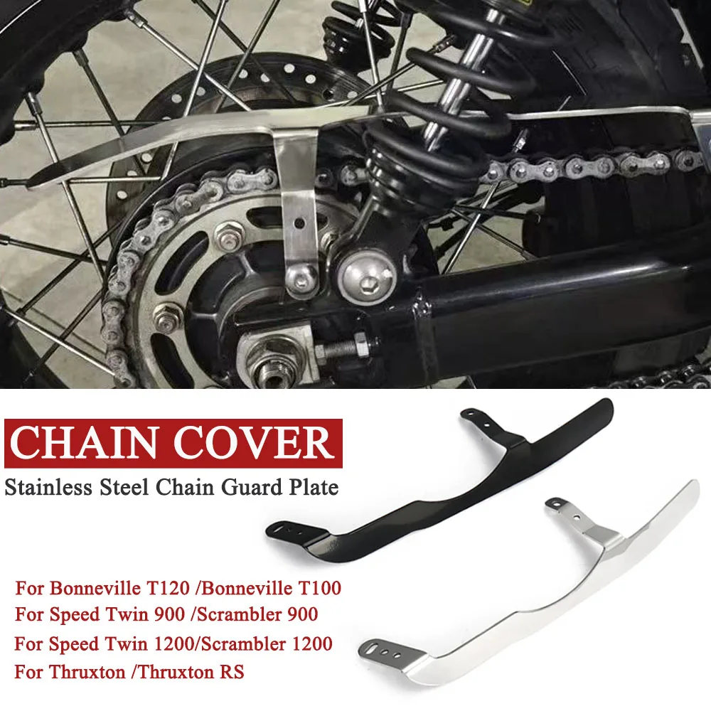 

For Speed Twin Scrambler 1200 900 Bonneville T100 T120 Thruxton RS Motorcycle Belt Sprocket Cover Chain Guard Protector