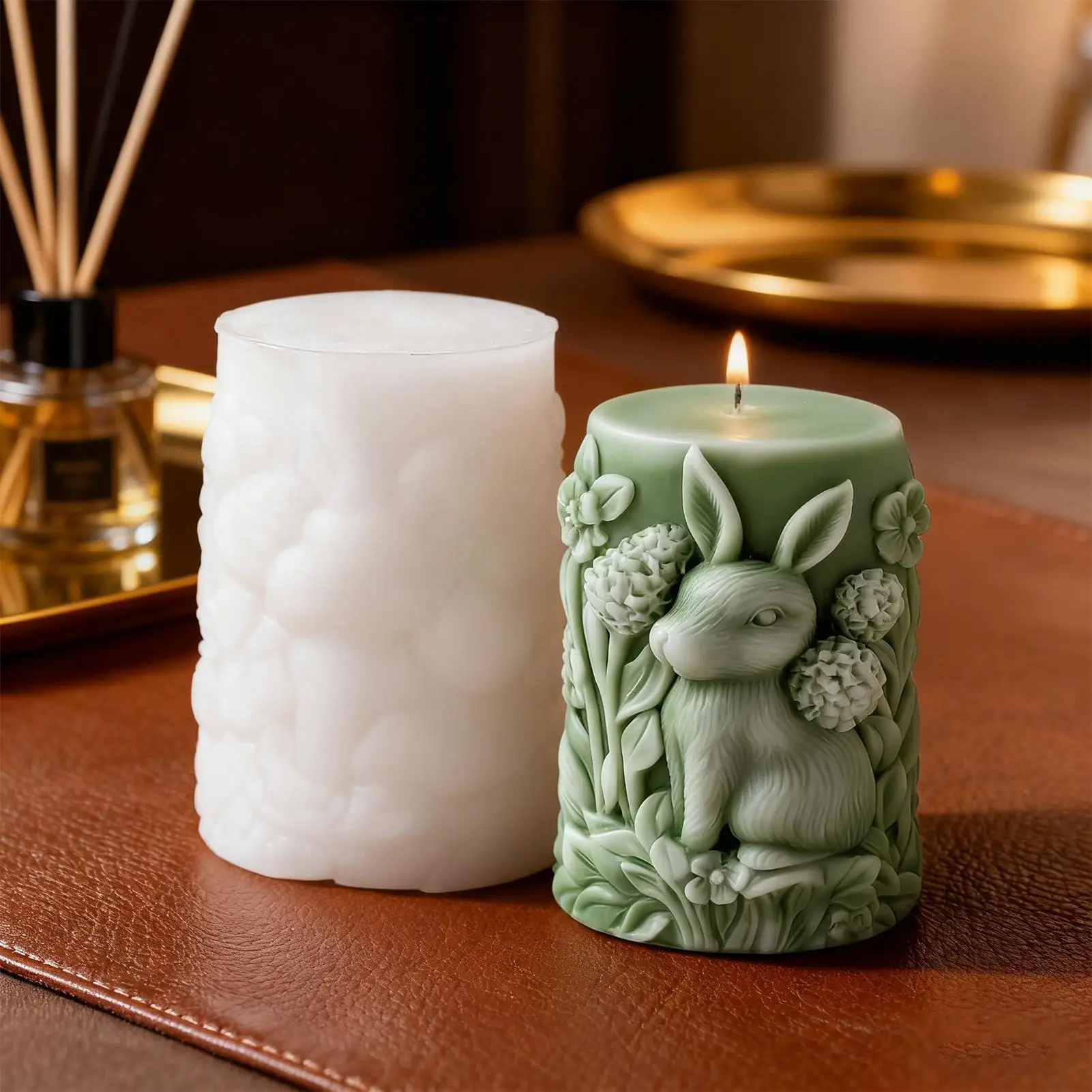 

Формы для свечей, кролик, цветок, пластырь, художественное ремесло, литье мыла, восковая форма для дома, комнаты, свадебного украшения обеденного стола