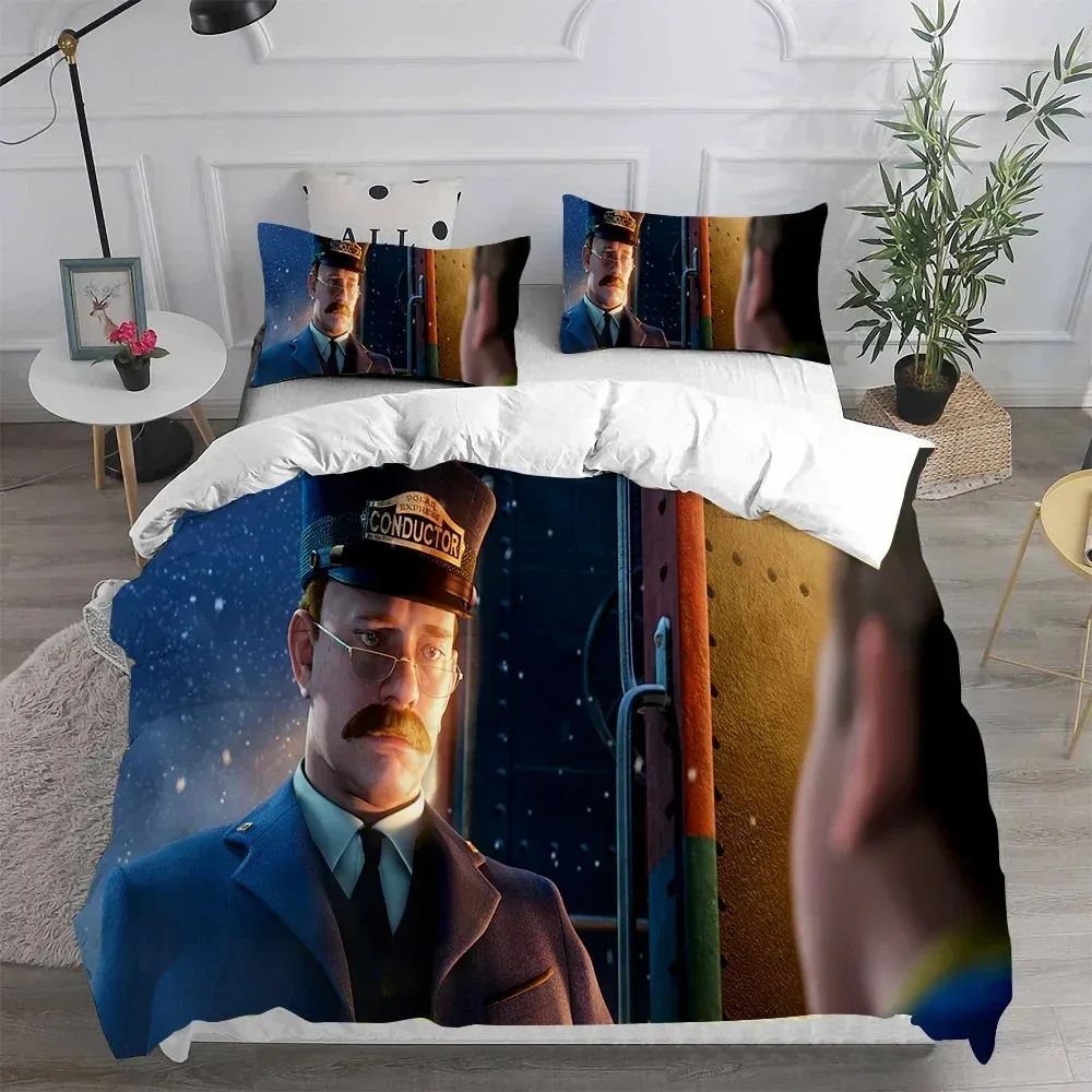 

3D Printed The Polar Express Christmas Bedding Sets Comforter Quilt Bed Cover Duvet Cover Pillow Case Sets Kids Adult