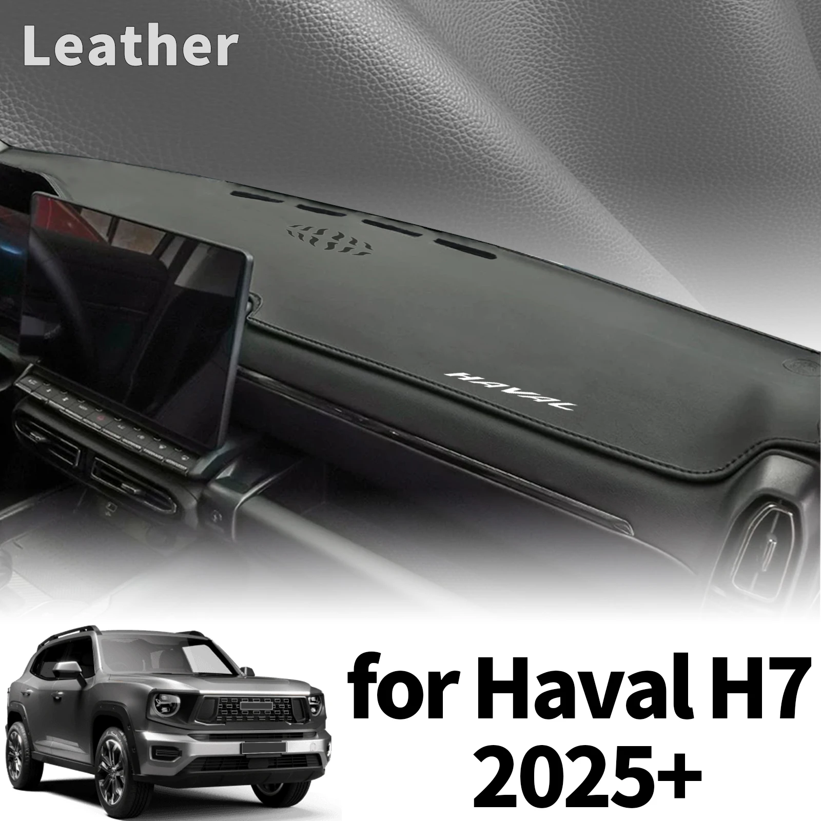 

fit for Haval H7 2025-2026 LHD Car Accessories Dashmat DashMat Sunshade Dashboard Cover Pad Protective Carpet Leather