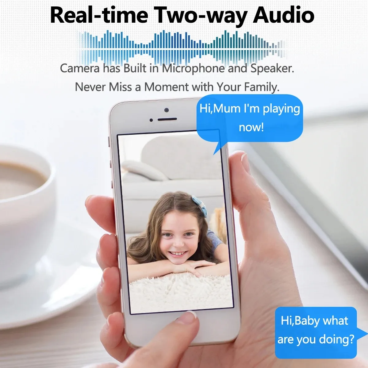 Gadinan Wifi IP Camera Outdoor Waterproof Security Protection Wireless CCTV Color Night Vision Two-Way Audio Video Surveillance