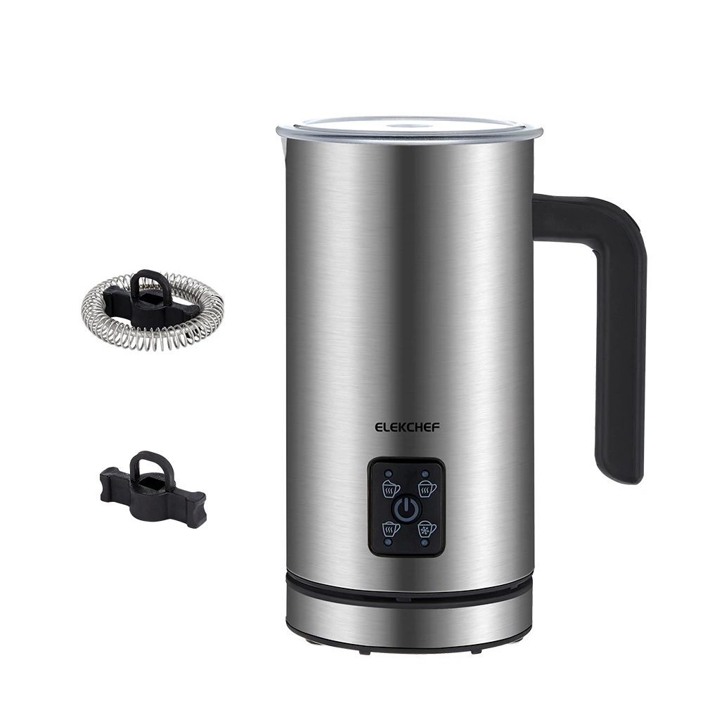 BioloMix Upgraded 4 in 1 Coffee Milk Frother Frothing Foamer Automatic Milk Warmer Cold/Hot Latte Cappuccino Chocolate