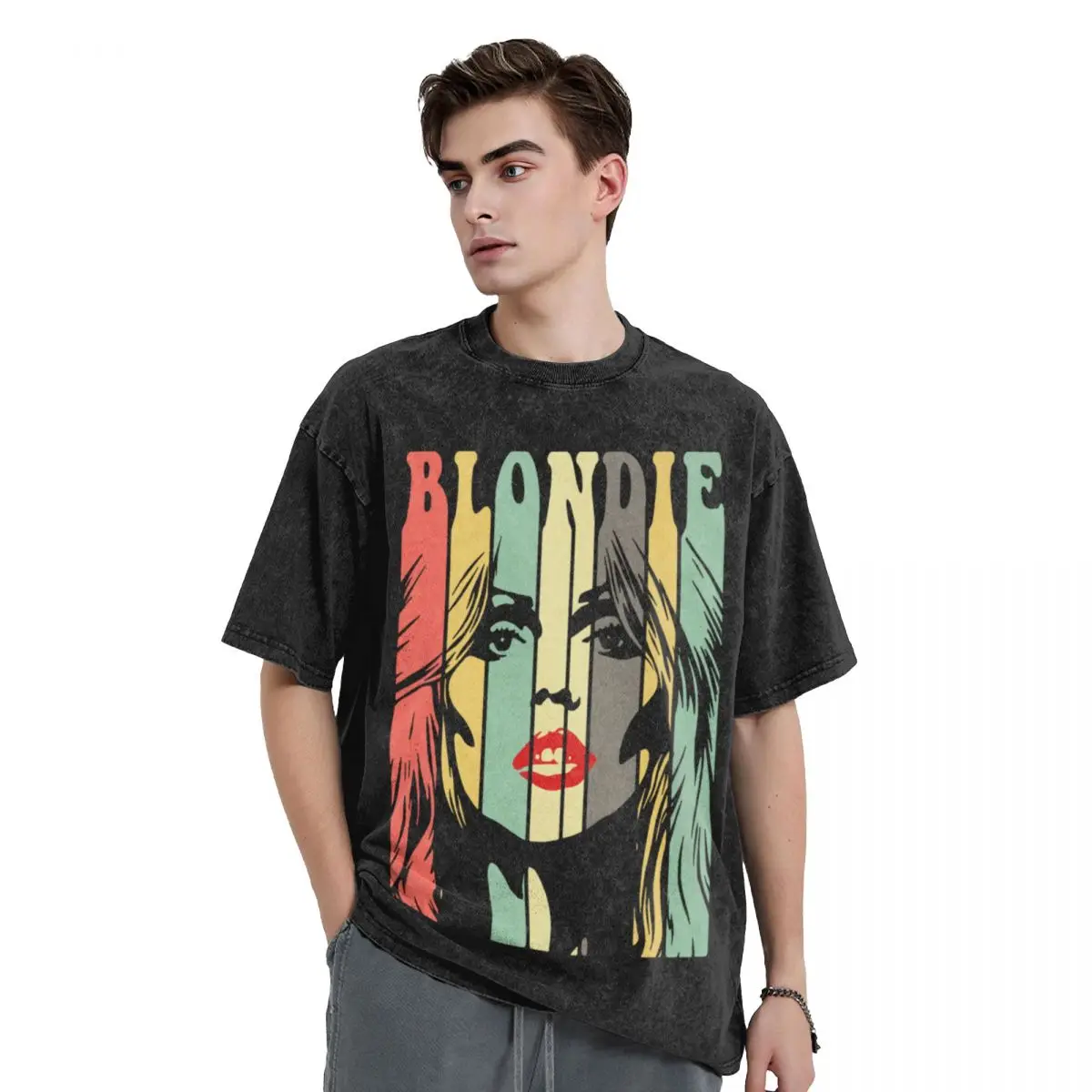

Perfect punk rock girl retro 70s harry angel art T-Shirt oversized t shirt aesthetic clothes mens clothes