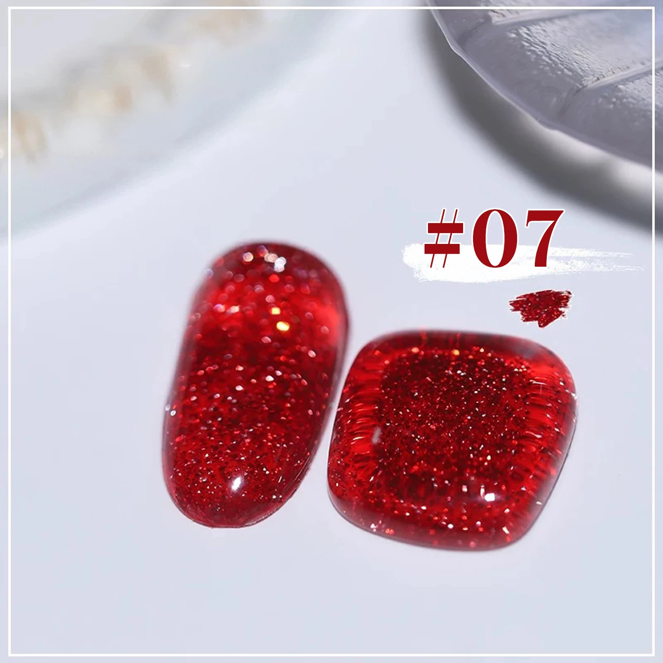 1pcs TC 2025 New Reflective Bounce Di Glitter Broken Diamond Phototherapy Adhesive Super Flash Broken Diamond Gel Nail Polish