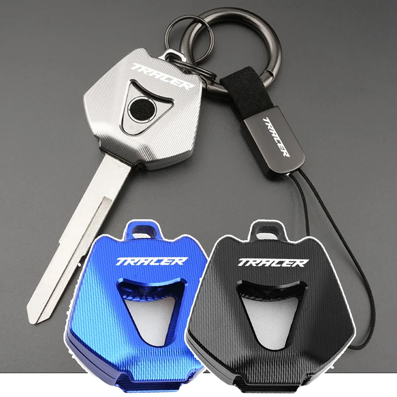 Motorrad-Zubehör für Yamaha TRACER 9 GT 900GT Tracer 7 GT 700 GT Tracer 2013-2023-2024 - CNC-Schlüsselhülle, Schlüsselanhänger, Schlüsselabdeckung, Ring, Zubehör
