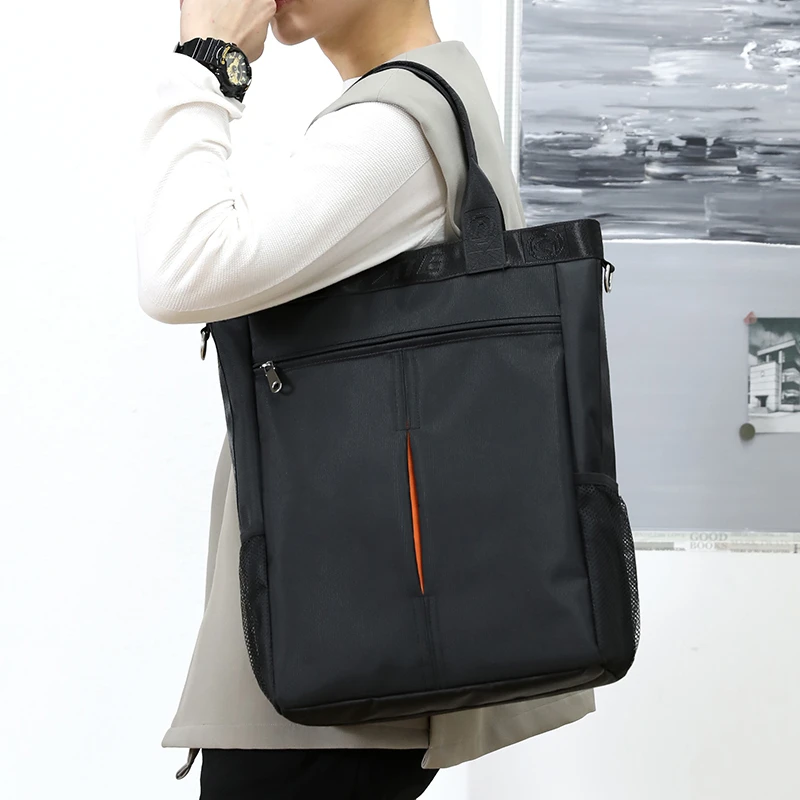 New Fashion Men Women Business Oxford Cloth Bags Waterproof Backpacks High Capacity With Large Pockets Multi-Zipper For Working