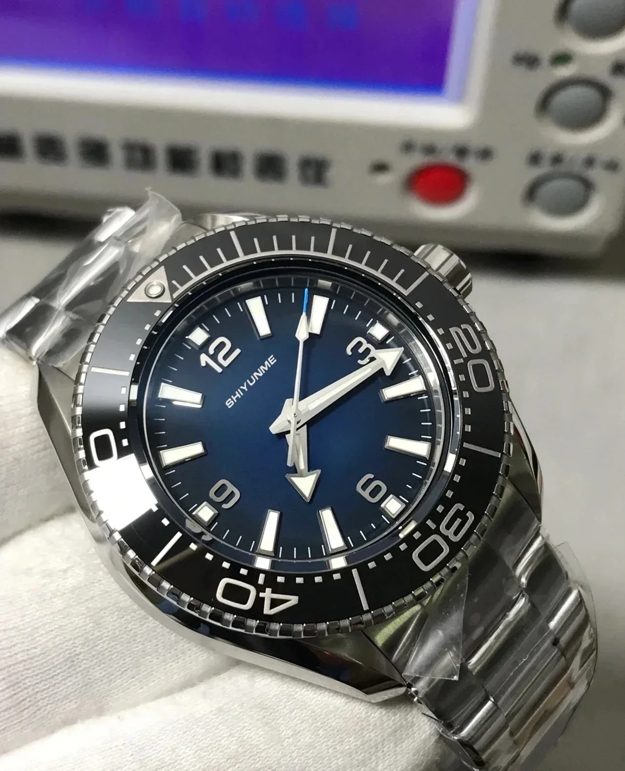 Brand-new high-quality 45-millimeter men's 904L stainless steel automatic mechanical ceramic bezel high-quality watch