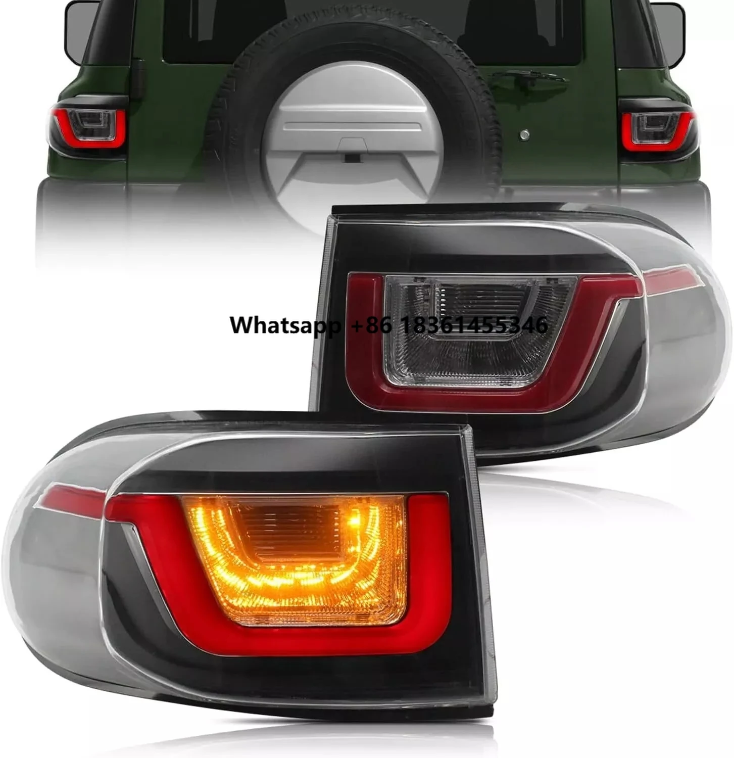 

For FJ Cruiser 2007-2015 Car Rear Lamps Taillights Left And Right Side Light Pair LED Tail Light Assembly