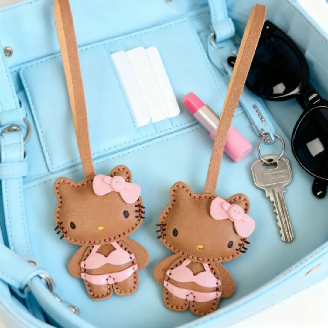 لطيف أسود بولي PU رائعة مرحبا كيتي حقيبة الكرتون الراقية على ظهره المفاتيح الهاتف فتاة هدية اليابانية دمية دمية المرأة هدية #4