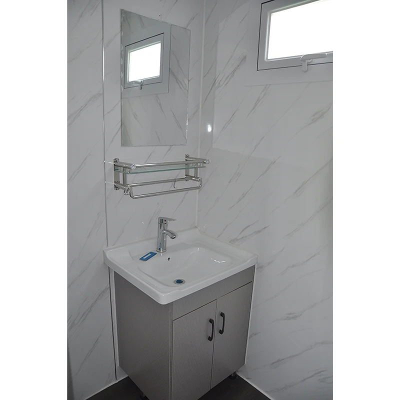 Newly Prefab Toilet Portable Shower Toilet Prefabricated Bathrooms Construction Site Low Cost Movable Toilet Customized Sale