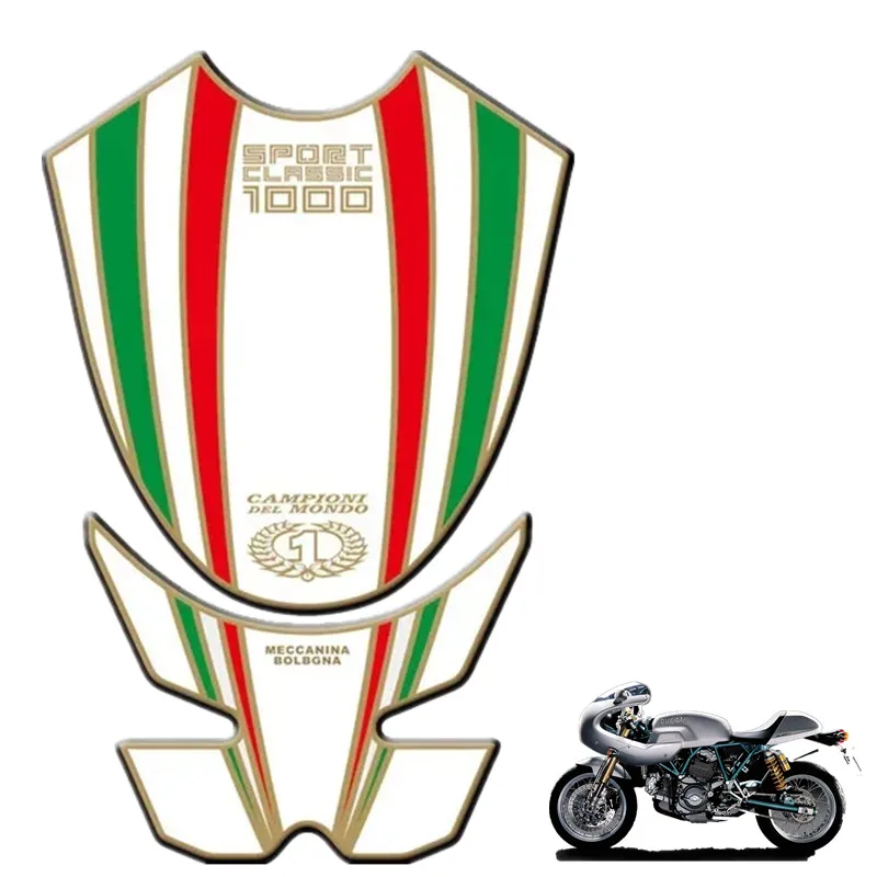 

Для Ducati Sport Classic 1000 2005-2009 мотоциклетная защитная накладка на бак 3D гелевая наклейка-2