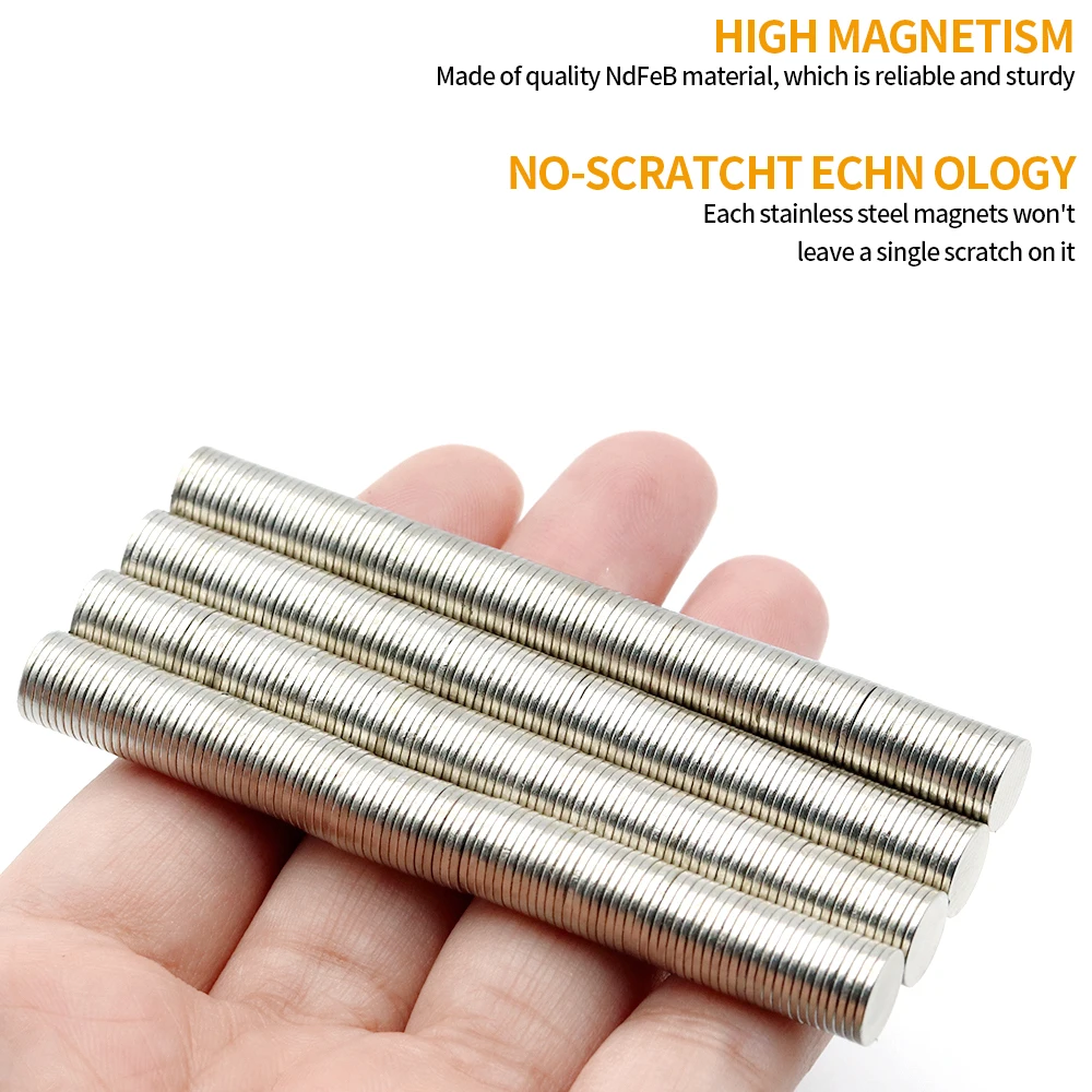 8X1Mm Neodymium Magneet N35 Ronde Magneet Permanente Ndfeb Super Sterke Magnetische Imane Schijf