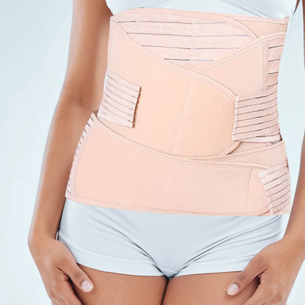 

3 шт. послеродовой пояс для живота, бандаж для брюшного пресса, профессиональный тренажер для талии для беременных, износостойкий эластичный полиэстер