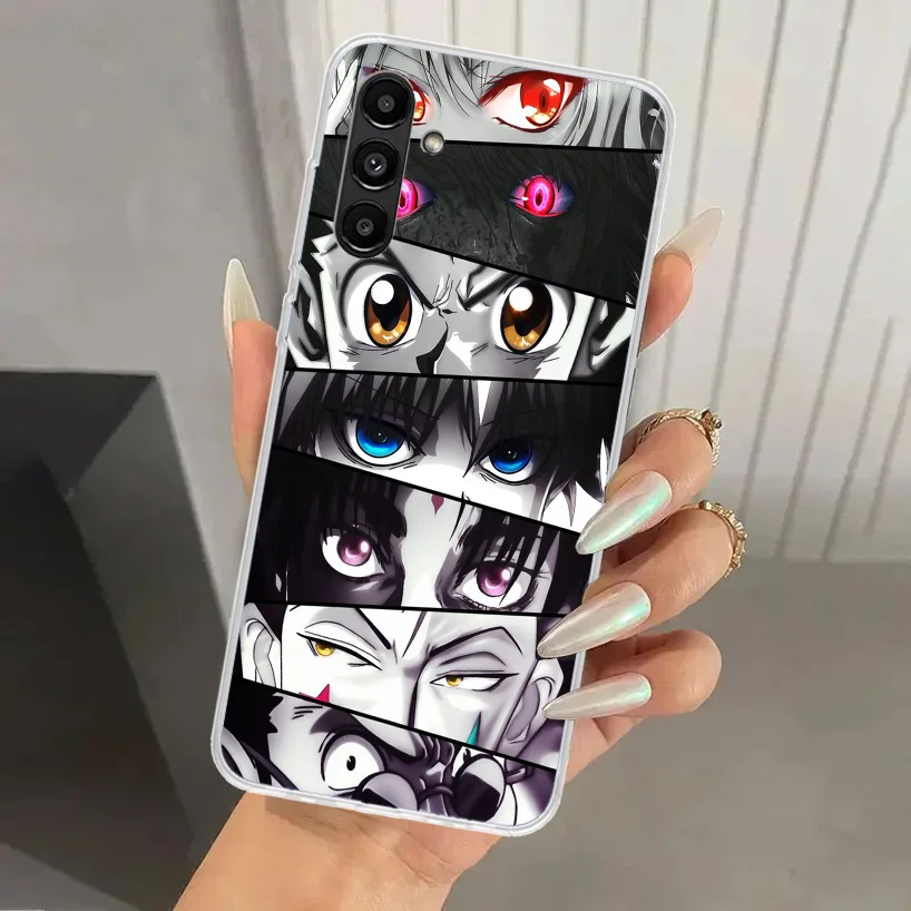 Anime Comic Manga Eyes Phone Case for Samsung Galaxy A15 A25 A35 A55 A14 A24 A34 A13 A53 A12 A52S A23 A33 A24 A34 A03S A04S A02S