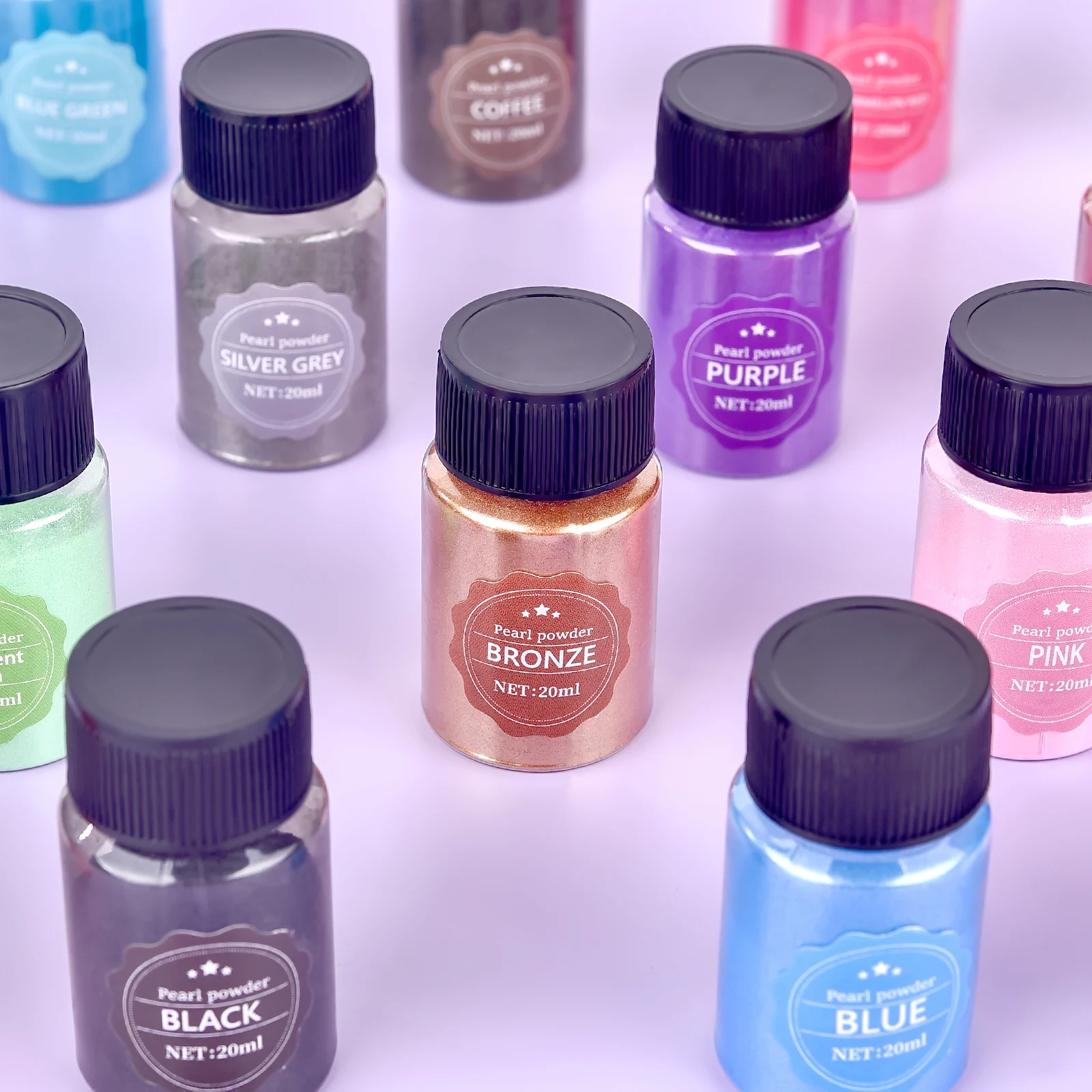 10g Epoxy Resin Dye Mica Powder Powdered Pigments Set Resin Mica Pearlescent Powder Resin Pearl Box-Packed Micas Colorants