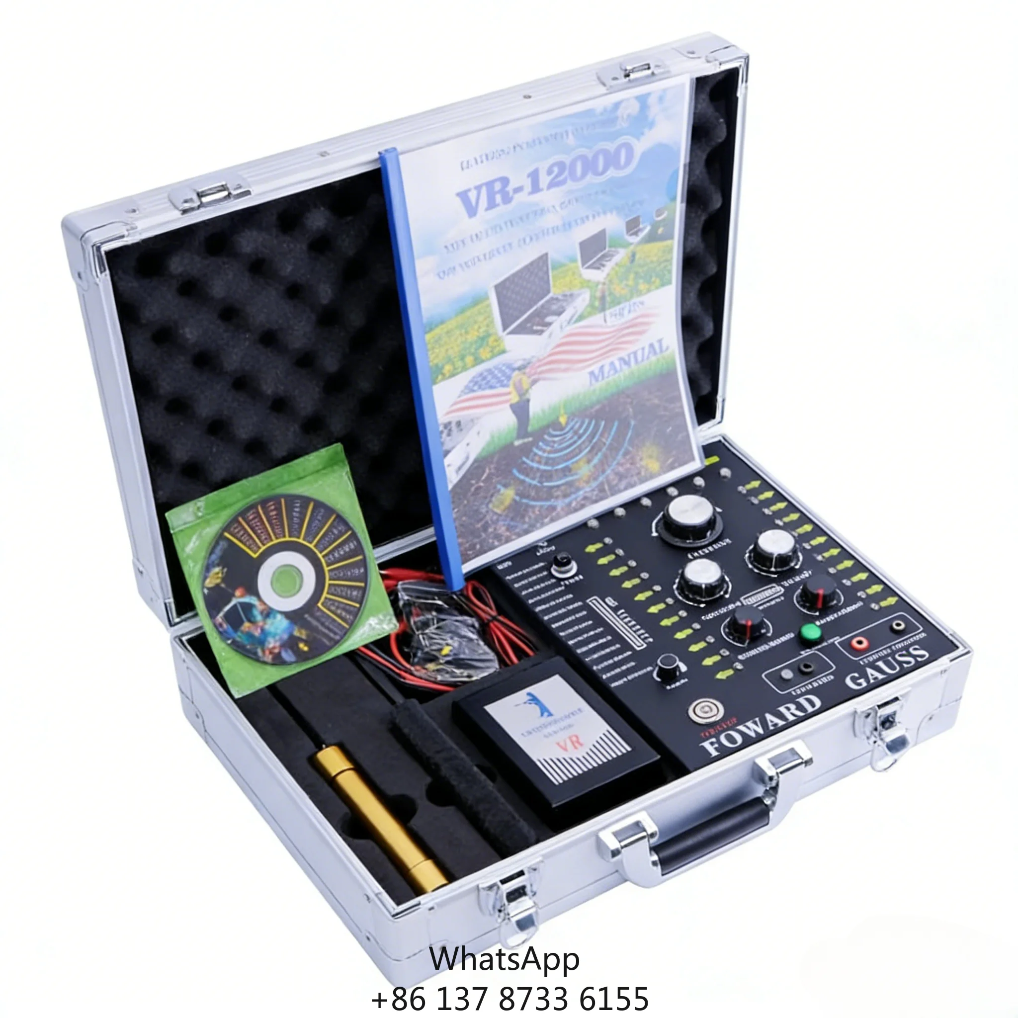 

VR12000 High Performance Metal Detector 100-3000m Range 5-250m Depth