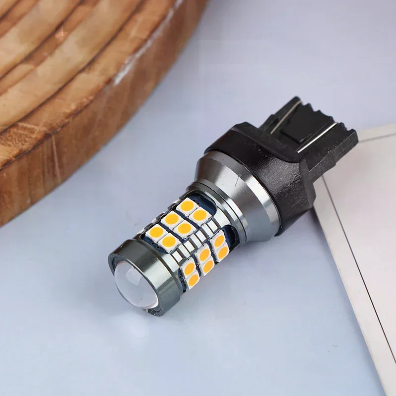 

1Pc T20 LED 7440 7443 Led WY21W W21W Led Bulbs Car LED Bulbs Signal Lamp T20 27SMD 3030 Backup Brake Reverse Parking Lamp