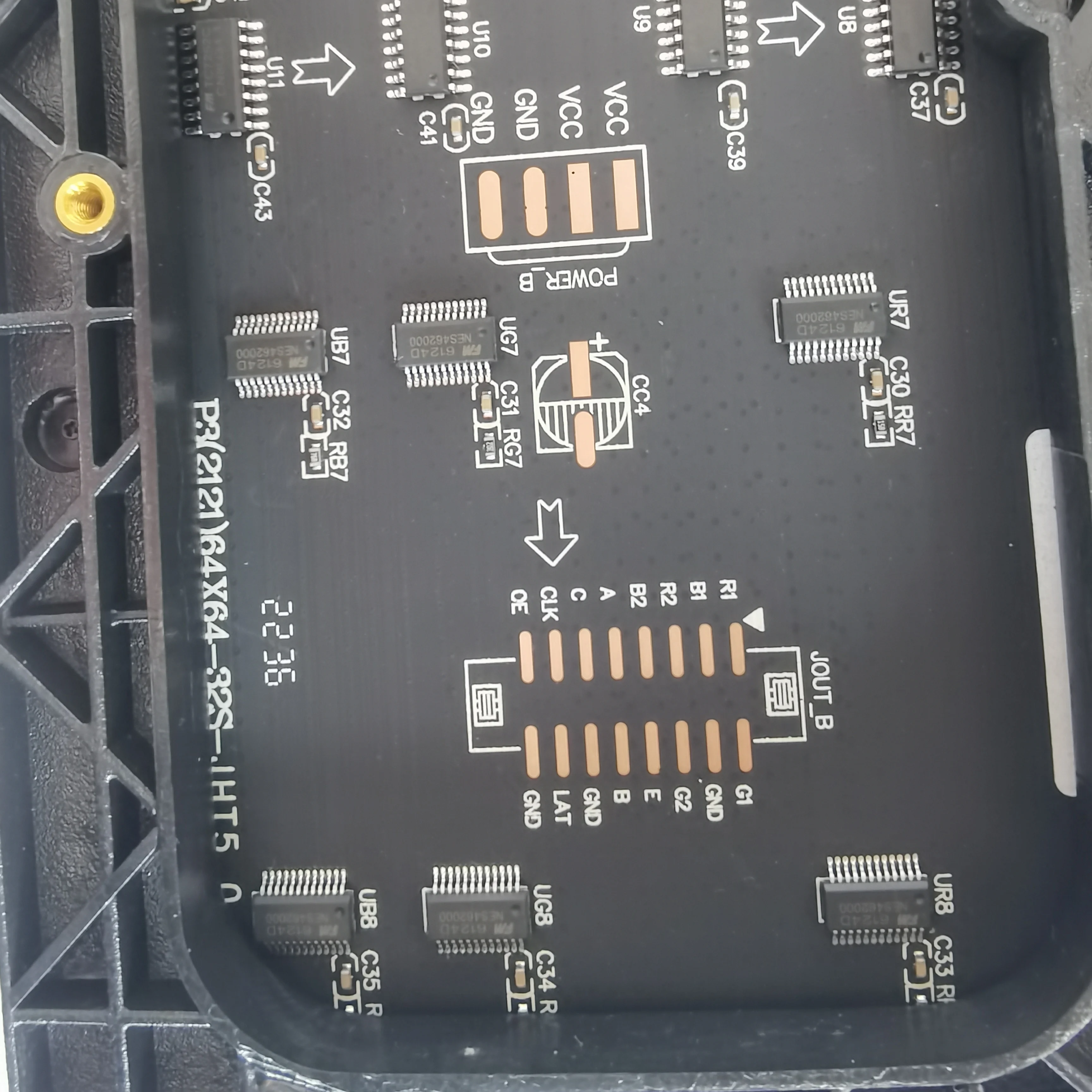 Светодиодная матричная панель 64x64 RGB Внутренний дисплей Реклама P3 Знак Полноцветный программируемый экранный модуль 192x192 мм Hub75