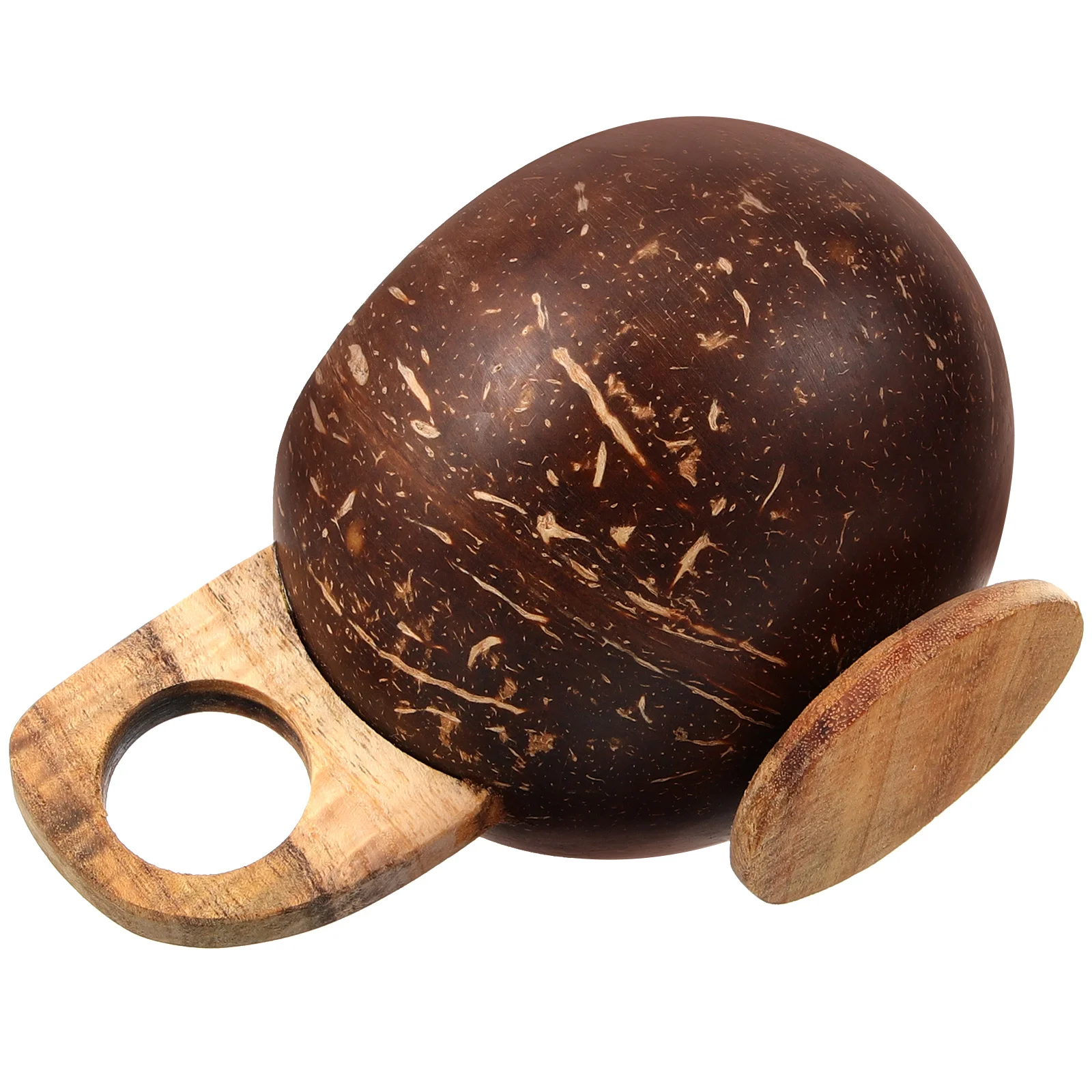 

Coconut Shell Cup Natural Rustic Coffee Mug with Handle for Tea Hot Chocolate Water Home Office Cafe Use Coconut Drinking Cup