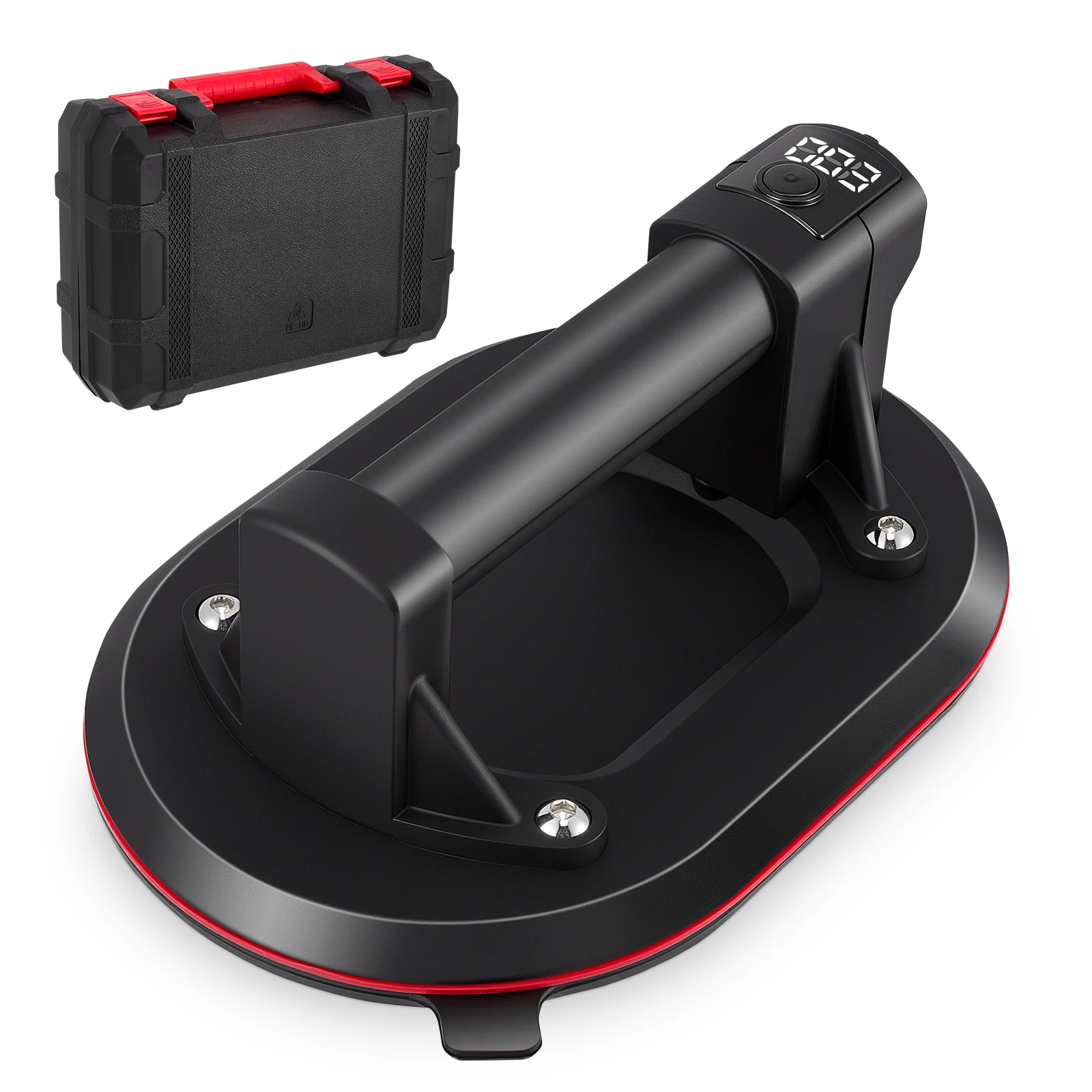 

200KG Load Heavy-Duty Smart Display Large Electric Vacuum Suction Cup Glass Tile Lifter 2500mAh Vacuum Suckers Lifting Tool