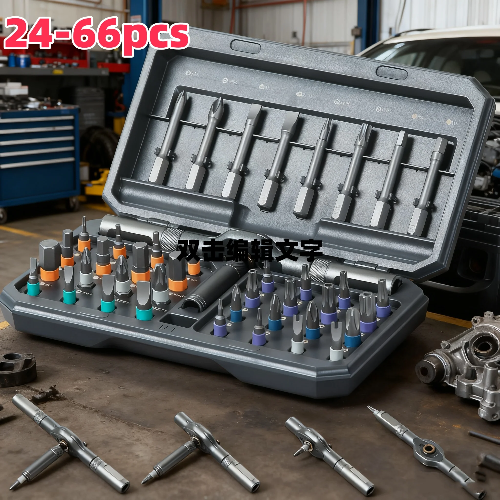 

Gearless Ratchet Screwdriver Set 24/40/42/66 in 1 with Magnetic S2 Steel Bits, Ultimate Repair Tool Kit for Electronics Phone PC