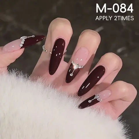 2 पीस 15 मिली वाइन रेड और हॉथोर्न रेड जेल नेल पॉलिश, UV/LED सोक ऑफ, फॉर्मलडिहाइड - DIY सैलून और होम मैनीक्योर के लिए मुफ़्त, नया साल 10 best sales बहुत अच्छी नेल जेल पॉलिश - №2