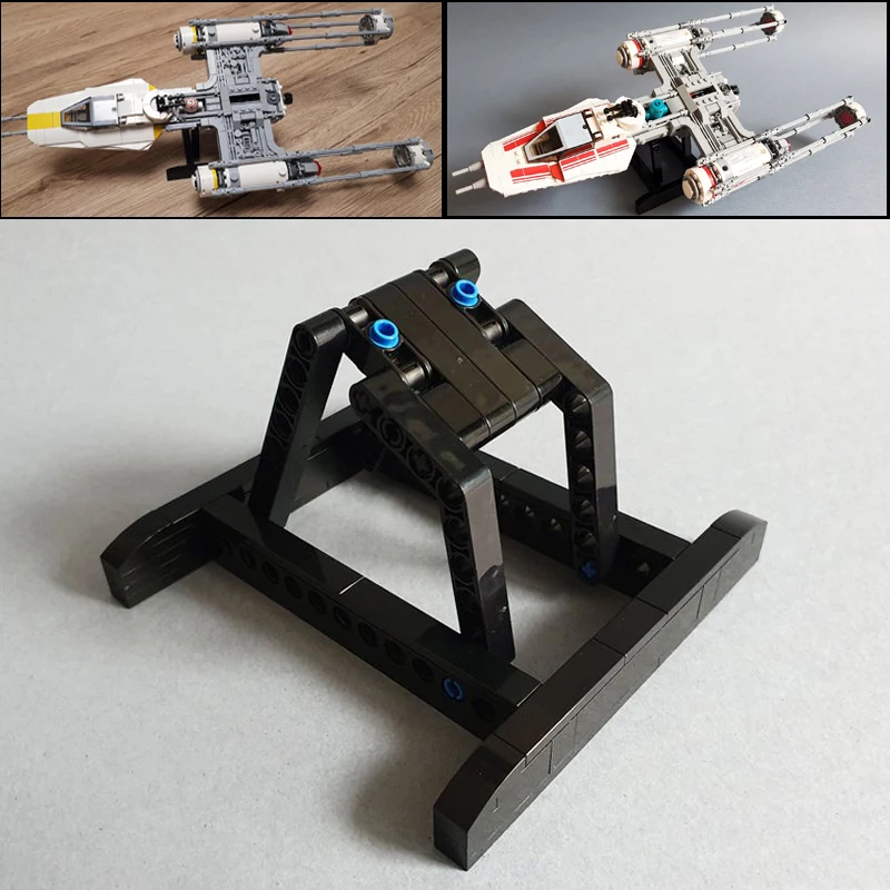 

NEW 63PCS star Movie Y-Wing Starfighter Display Stand model DIY creative ideas Compatible Bracket childToy gift blocks MOC-75249