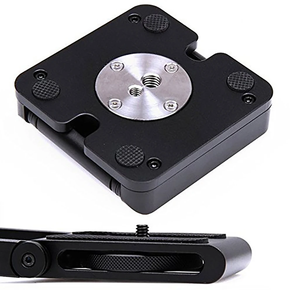 折りたたみ式デスクトップスタンドホルダー,zタイプ,ユニバーサル,クイックリリースプレート,カメラ三脚,ネジ穴,1/4インチおよび3/8インチ