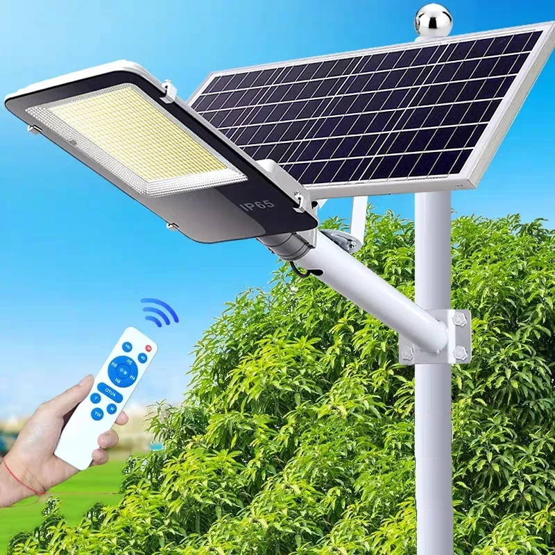 

500W Solar Lights Straatlantaarn Waterdichte Led Straatlantaarns Achtertuin Achtertuin Beveiliging Overstroming Verlichting