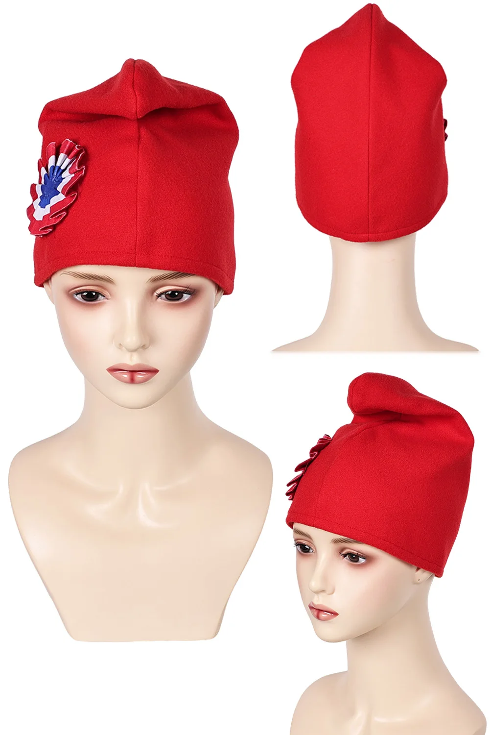 Fantasia Bonnet Phrygien Retro French Revolution Cosplay Hat Adult Women Men Roleplay Disfraz Costume Accessories Female Male