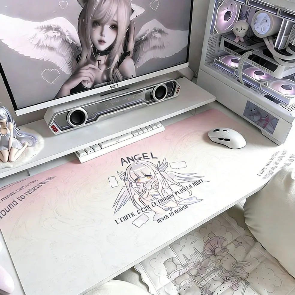 Y2k Kawaii Cute Sub Leather Mouse Pad Non-Slip Waterproof Desk Mat Comfortable Office Gaming Mousepad Desk Mat for PC Laptop