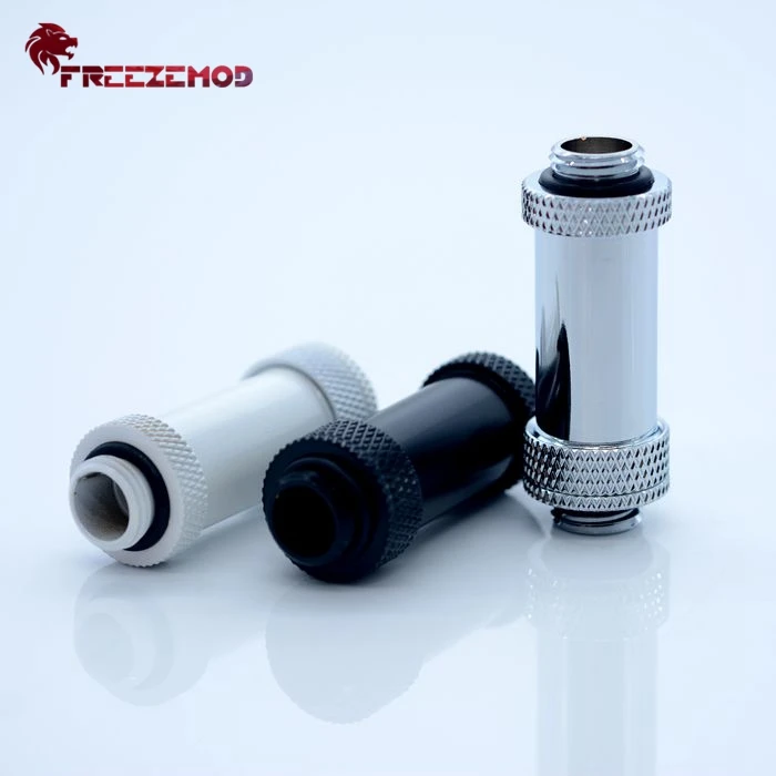 Freezemod SLI GPU Adjustable Extender Fitting G1/4 Male to Male Computer Cooling Fittings 41-69/22-31/16-22MM for Enhanced Syste
