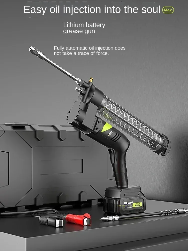 Professional Electric Grease Gun with Lithium Battery and Automatic Butter Machine for Heavy Machinery