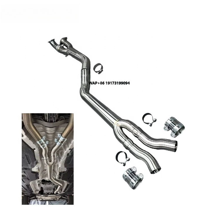 

High Performance Exhaust Midpipe for B-mw M3 M4 G80 G82 S58 2021-2024 Brushed 304 Stainless Steel Pipe