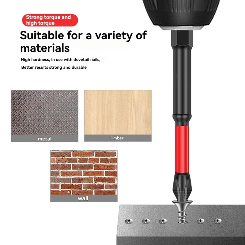 6 шт. S2 25-150 мм ударные отвертки набор магнитных динамометрических отверток ударная отвертка