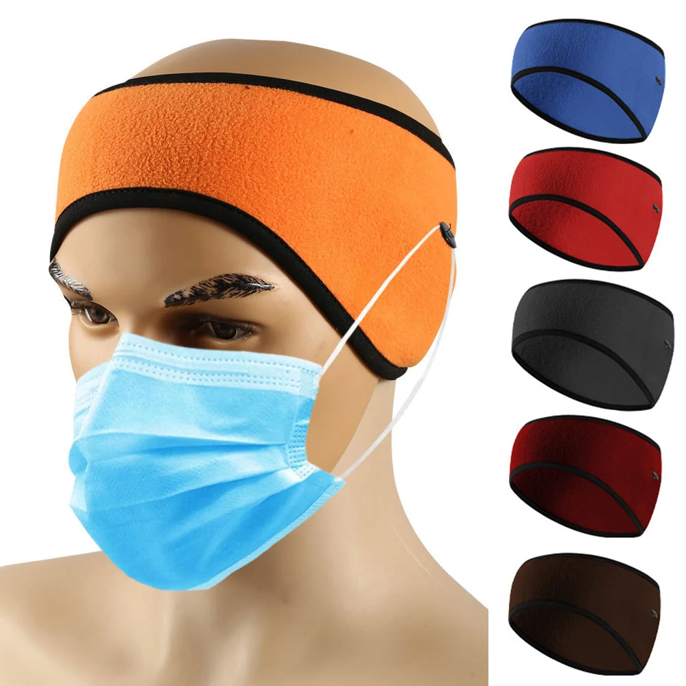 Polar Fleece Ear Muffs para homens e mulheres, aquecedor de orelha, proteção, esportes, corrida, ciclismo, ao ar livre, Headband, inverno