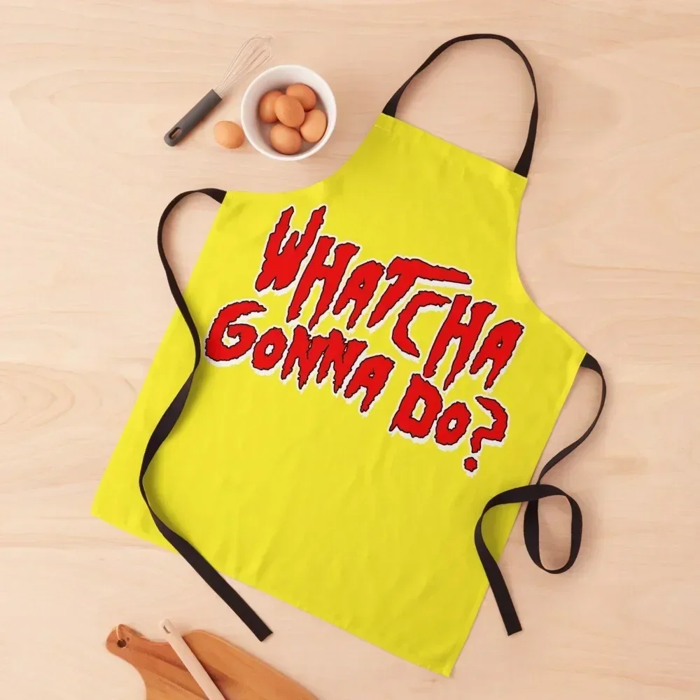 

Whatcha Gonna Do - Pro Wrestling Apron Kitchen And Household Goods Barber Men kitchen Hairdressing Hairdresser Accessories Apron