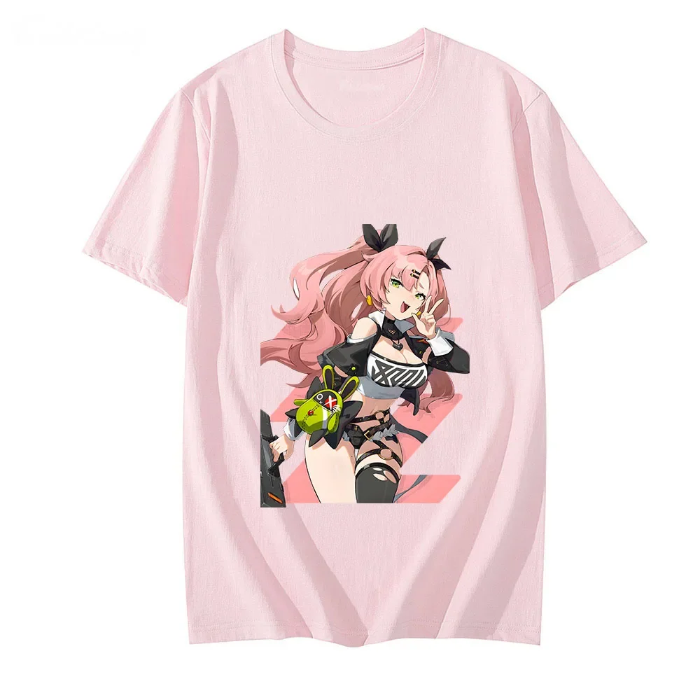 Zenless Zone Zero Nicole Demarashirts T-shirts Gothic 100% Cotton Tees Fashion Manga/Comic Spring and Summer Comfortable Tops