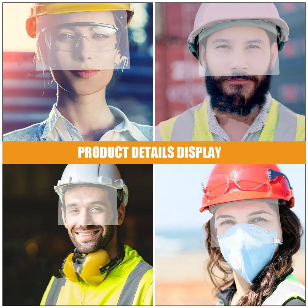 3Pcs Sandblasting Hood Lens Ergonomic Lightweight Glass Lens for Sandblasting Grinding Cutting Welding Dust Prevention