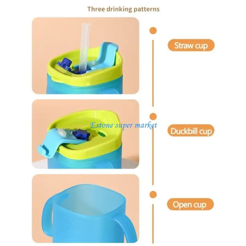 090B Kids Drinking Cup with Straw & Sealed Lid Leakproof Kids Milk Cup for Toddlers