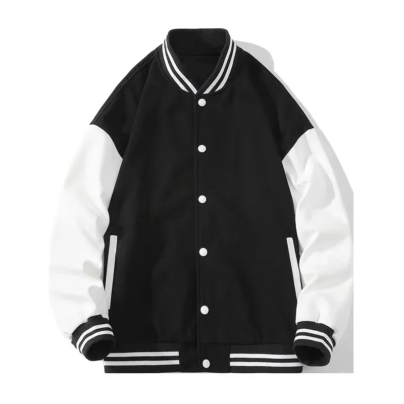 Baseballs Jackets New Fashion Casual Quality Patchwork Button Sports Coat Women Men Team Varsity Jacket Custom