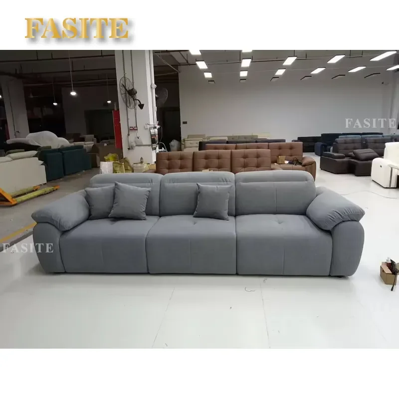 Multifunctional electric sofa bed, anti-cat scratch fabric, anti-scratch, retractable, living room furniture