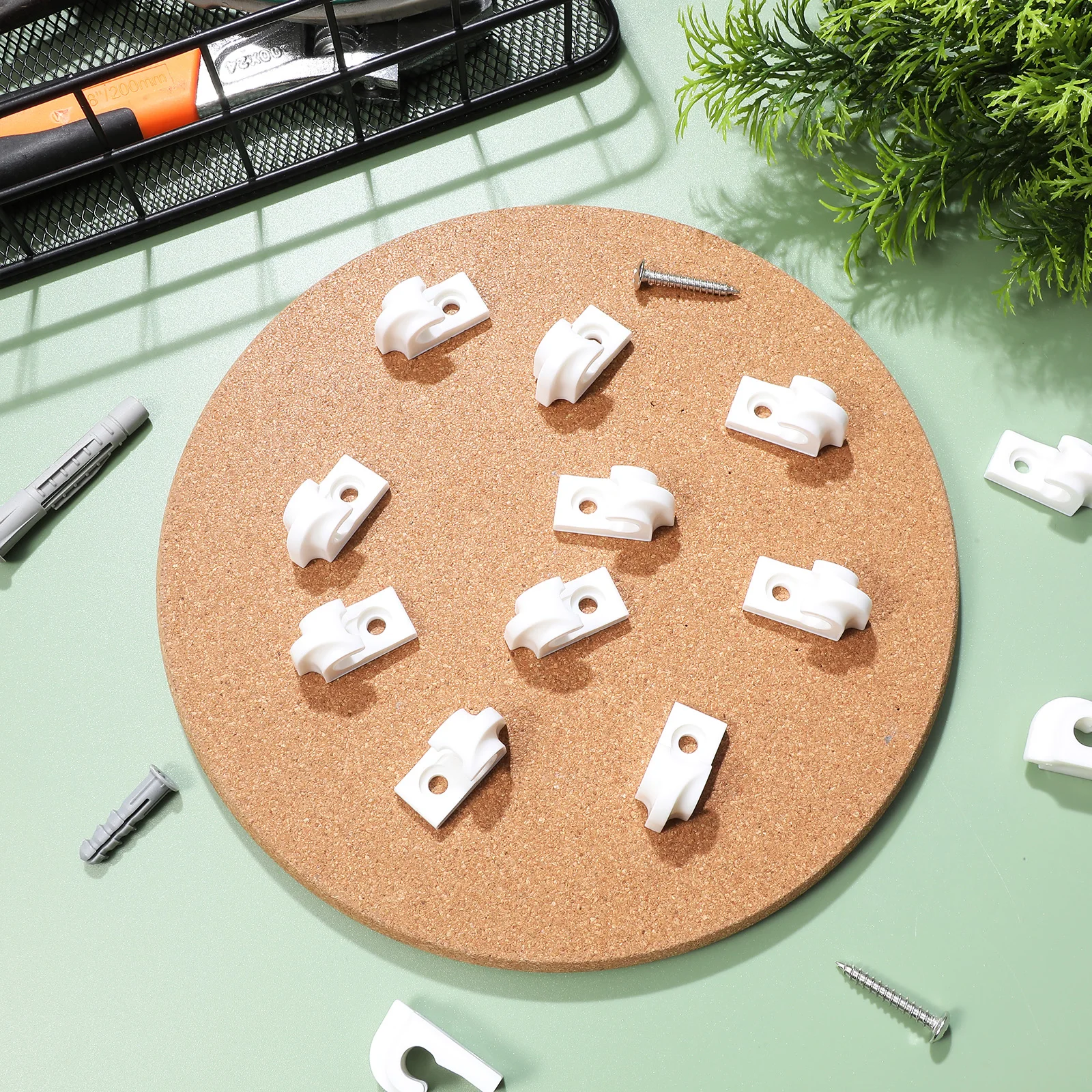 

20 Pcs Home Decor Light Hook Backyard Clip Lamp Hooks outside Clips White Patio
