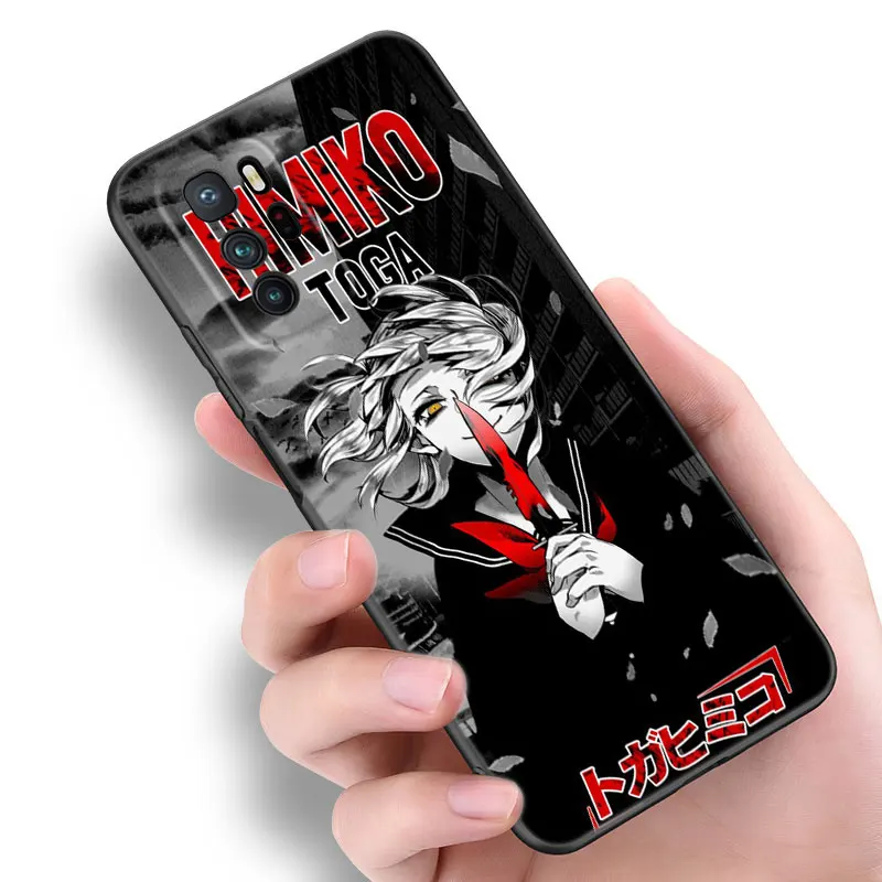 Anime Himiko Toga Black Silicone Phone Case For Xiaomi POCO X3 X4 NFC F3 F4 GT F5 M3 M4 M6 X5 X6 Pro 5G C55 C65 M5