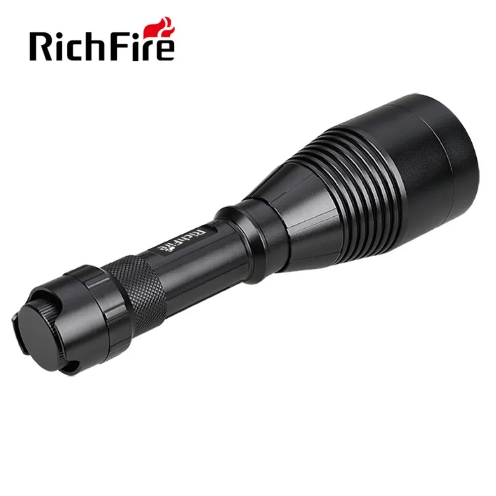 New Richfire Zooming Hunting LED Flashlight Red/Green 800LM Torch Light by 18650 Battery for Camping,Hiking,Self Defense