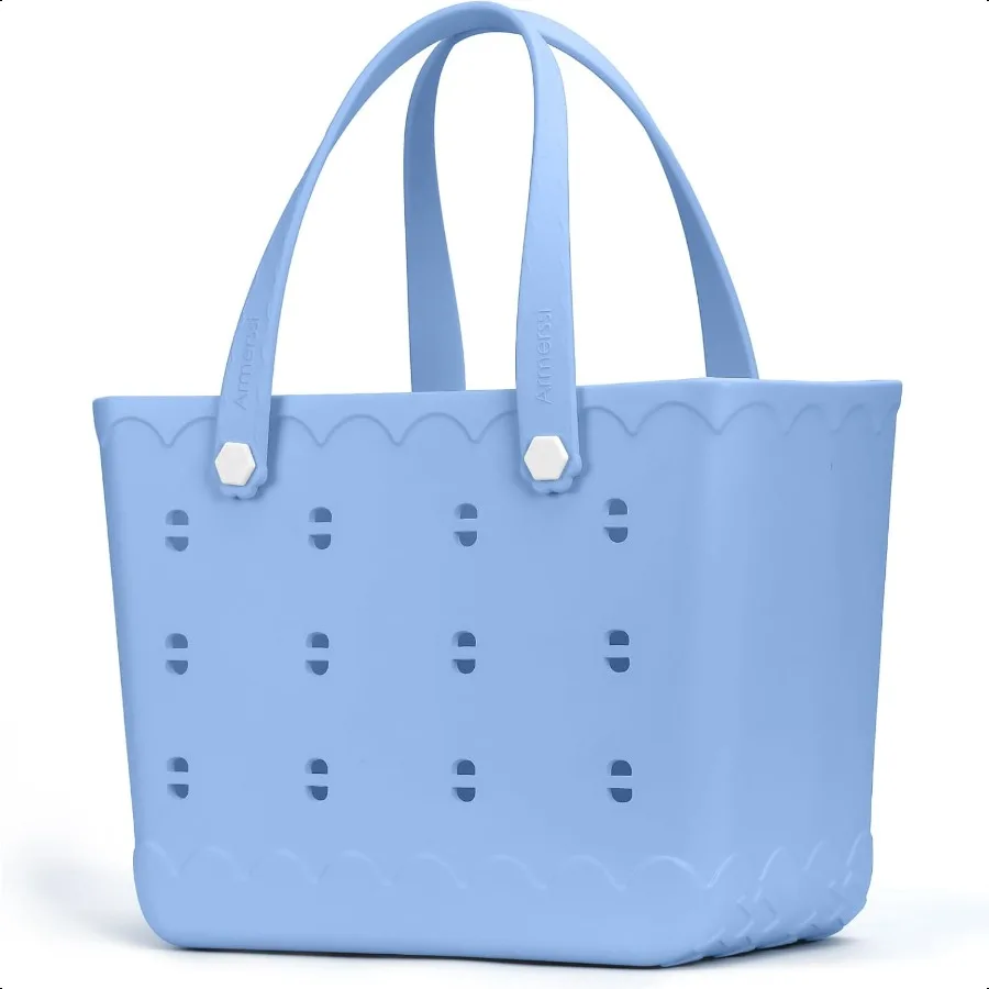 

Armerssi Rubber Tote Bag For Women Large Rubber Beach Bag Waterproof Washable Handbag Durable Tote Bag Beach Swimming Travel