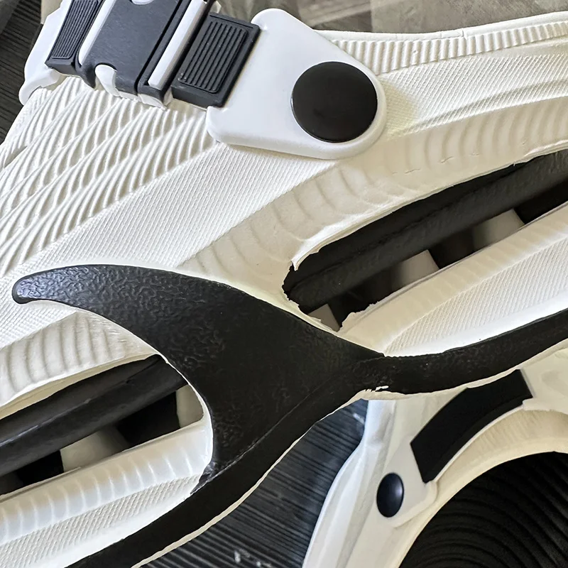 Herren-Clogs für den Sommer, EVA, leicht, weiche Sohle, Wasser- und Strandpantoffeln, rutschfest, verschleißfest, zum Fahren, Dual-Use-Sandalen – Detail 8